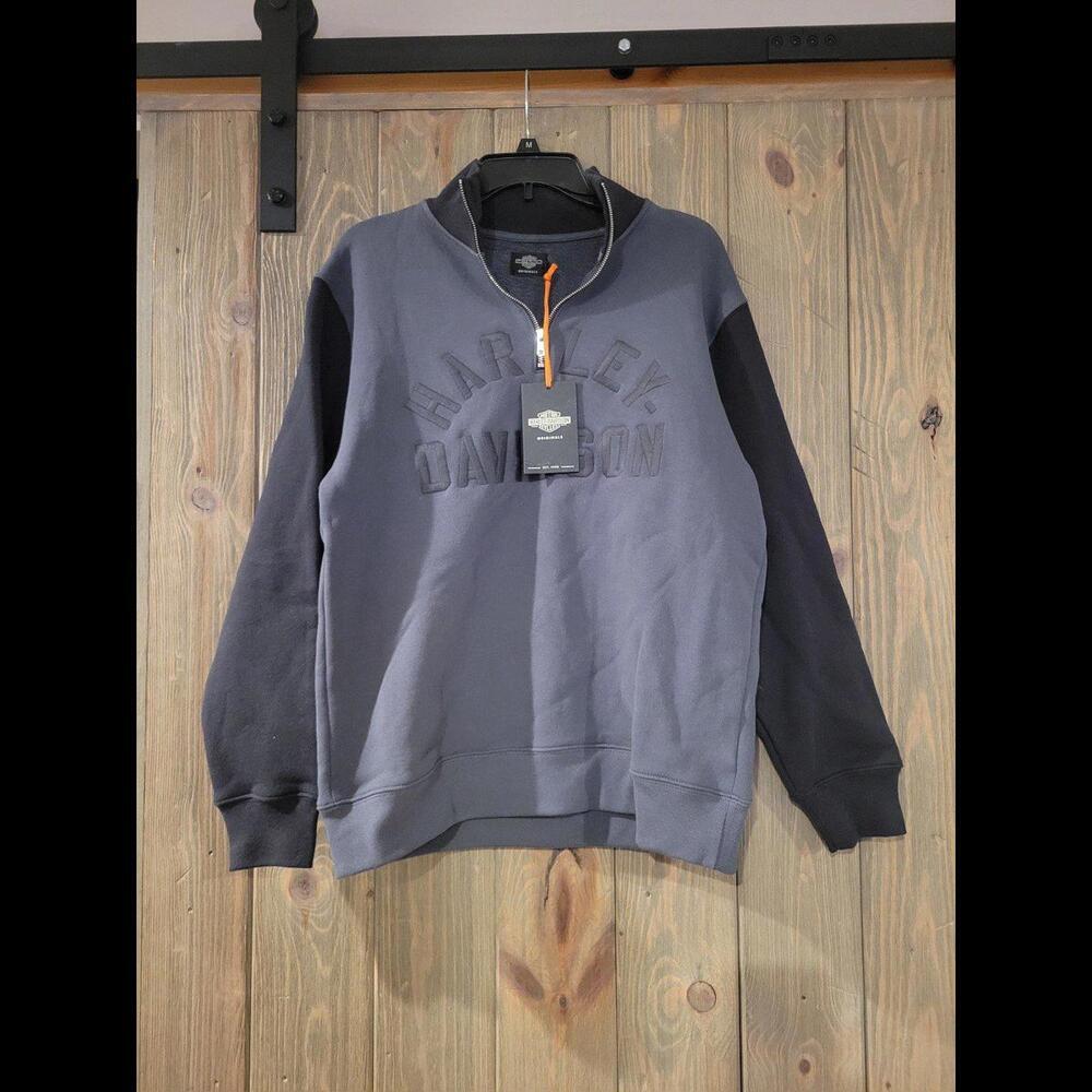 Harley Davidson colorblock quarterzip